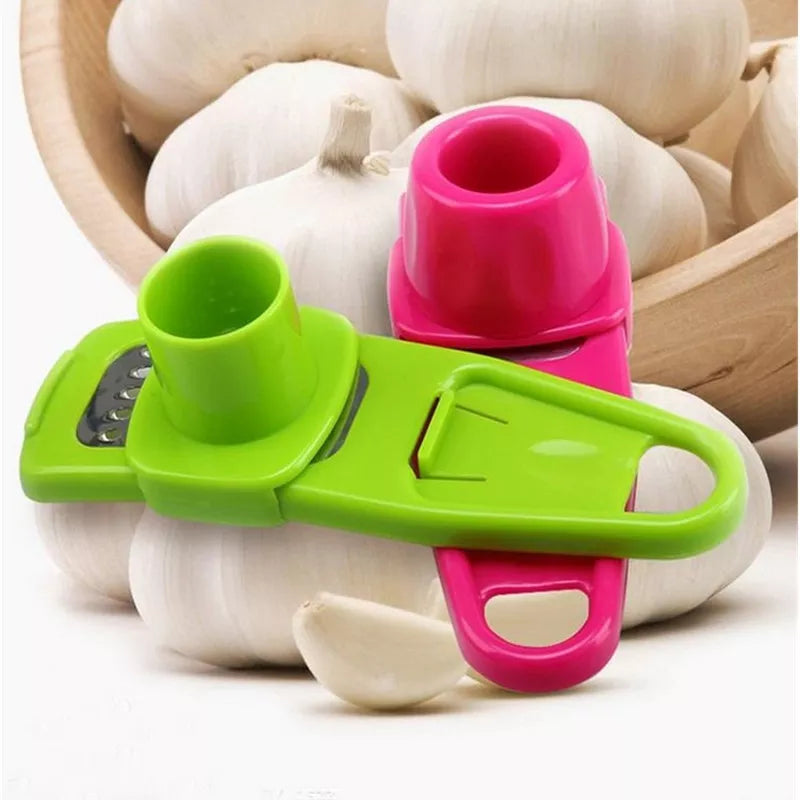 Elevate Your Culinary Experience with Our Stainless Steel PP Garlic Press!