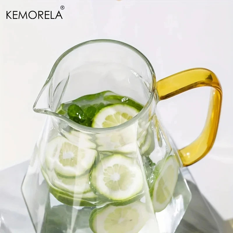Diamond Texture Glass Teapot: Elegant Hydration
