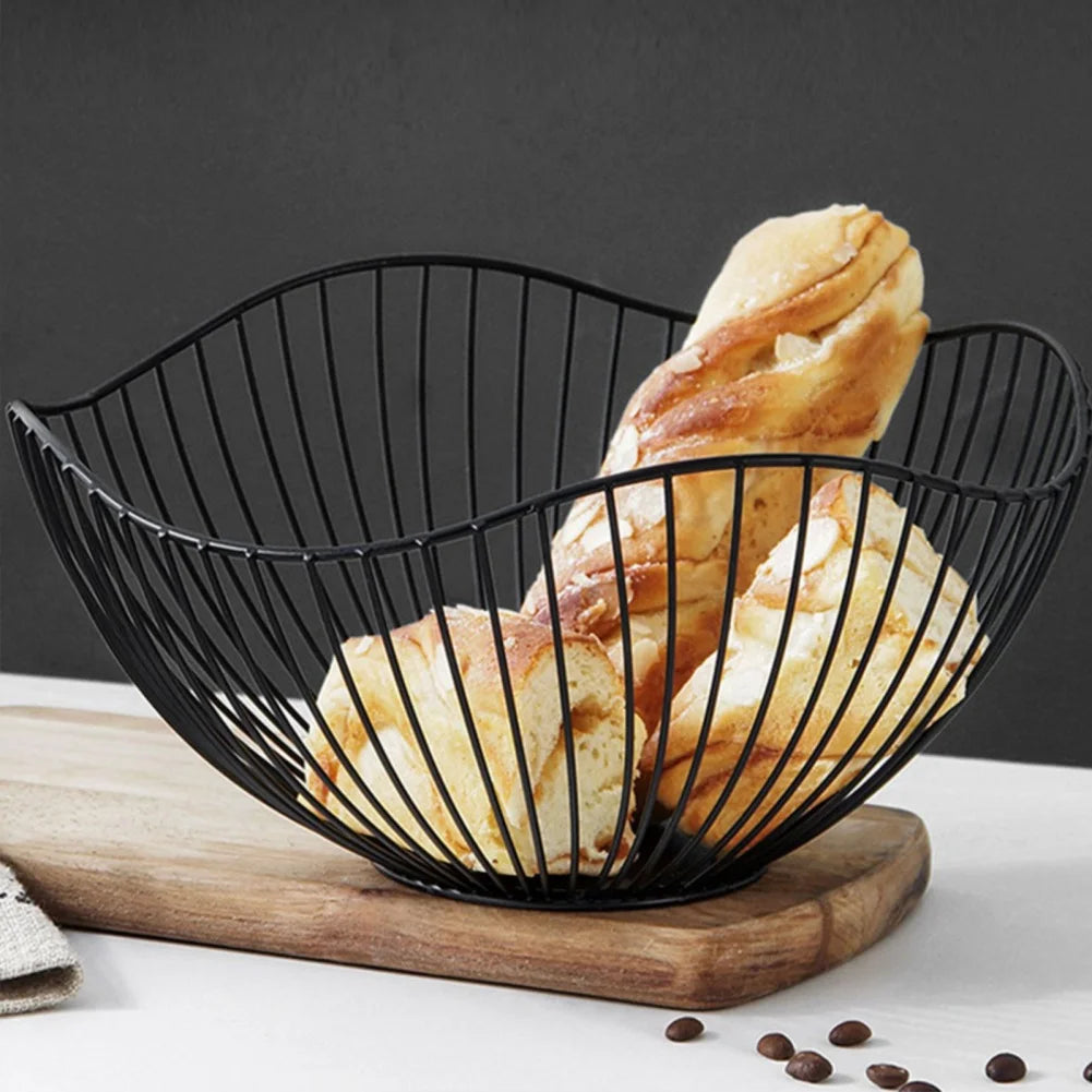 Modern Iron Fruit Basket - Versatile Storage for Every Space